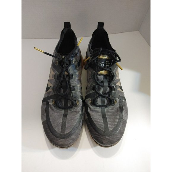 Men’s 2019 Nike Air VaporMax Sz 11.5 Black & Gold AR6631-002 Great Condition - Picture 7 of 8